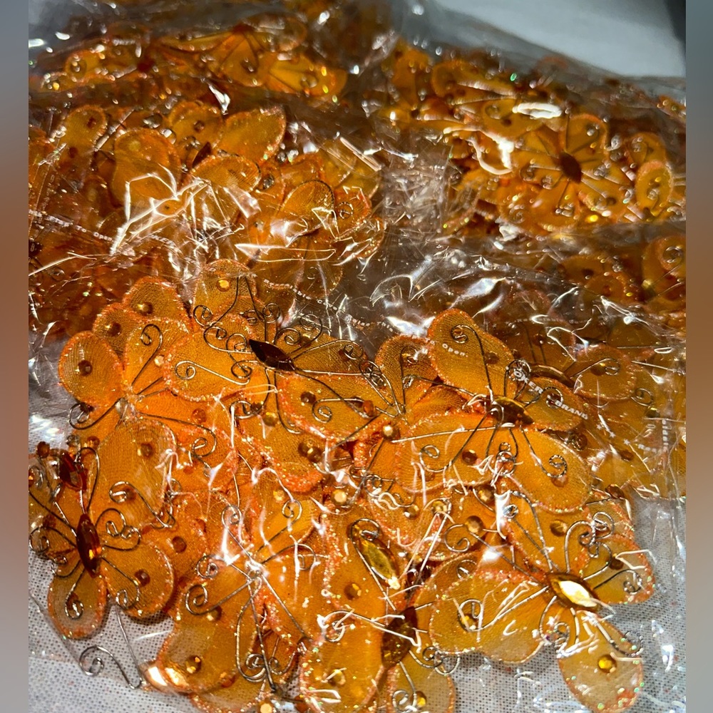 Decorative individual butterflies each pack sold separately each has 12 pieces
